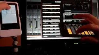 TouchDAW and SONAR, Android x 2 - Using Android as MIDI controller.