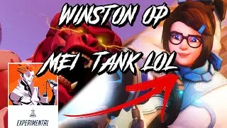 🥶MEI 400 DE VIDA TANQUE?  WINSTON EXPLOTA GENTE LOL🤬 - Tank gameplay *EXPERIMENTAL CARD* - Overwatch