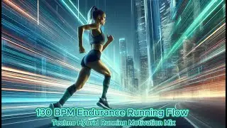 🟢130 BPM Endurance Flow | Running Motivation Mix – Techno Hybrid Run