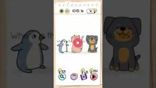 Where is the cat above this text?, Brain Test Level 36