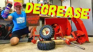 HOW TO DEGREASE A SNOWBLOWER (Before Sanding & Painting)