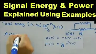 Signal Energy and Signal Power with Worked Examples | 1.6