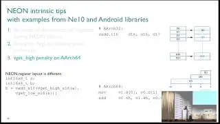 HKG15-408: ARM v8-A NEON optimization