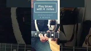 How to play a simple blues sólo. ONLY 4 NOTES