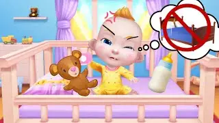 Играем в игру мультик для девочек: малыш не хочет спать, плачет/Как уложить спать Артема?/Зырики ТВ