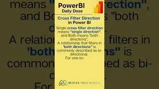 Cross Filter Direction in Power BI | DAX in PowerBI | #powerbi #daxfunctions #powerbishorts