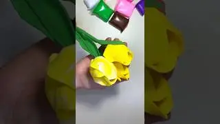 Тюльпаны из воздушного пластилина 