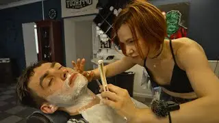 Gentle Touch & Stress Relief Shave With Redhead Queen Katya