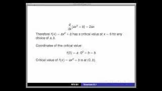 Screencast 3.2.1: Quick review -- Families of functions