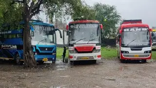 bus parking Vijay Nagar Indore, Hans Citylink Vinayak Royal SKT Amar Bus