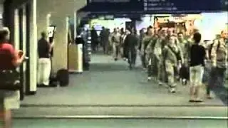 Soldiers return from overseas CANT BELIEVE!