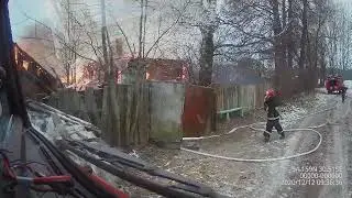 Пожар д.Фащевка Шкловский район 12.12.20
