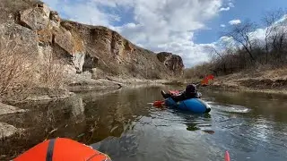 On the rocks of the handsome Bagaryak #2. May rafting trip on the Bagaryak River.