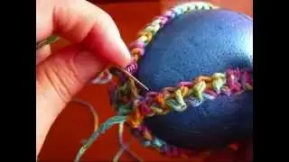 uncinetto : decorazione uovo per Pasqua