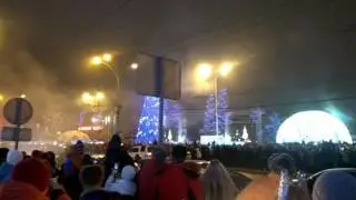 Новогодний салют в парке Горького Ростове-на-Дону. 1.1.2017