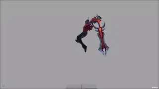 Aatrox Q attacks (Matrix style)