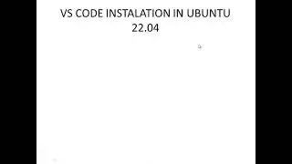 Install VS Code in Ubuntu 22 04 Version