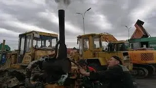 запуск двигателя д 180 бульдозера чтз после ремонта