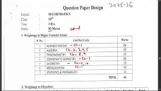 CLASS 10 PAPER PATERN OF MATHS AND SCIENCE | UK BOARD | 2025-26