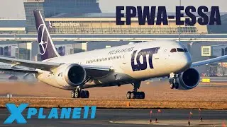 X-Plane 11 || WARSAW - STOCKHOLM || Boeing 789 Magknight + FMOD by XPs+!