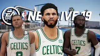 JAYSON TATUM, JAYLEN BROWN & KRISTAPS PORZINGIS BUILD is UNSTOPPABLE in NBA Live 19!