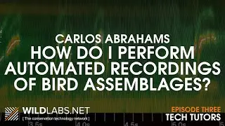 Carlos Abrahams: How do I perform automated recordings of bird assemblages?