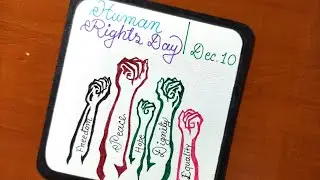 Human Rights Day Drawing/ Human Rights Day Poster Drawing/ How to Draw Human Rights Day Drawing