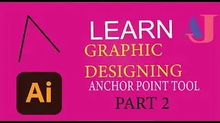 How to use Anchor Point Tool in Adobe Illustrator | graphic designing  for beginner