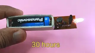 How To Make 1.5 Volt LED Light Lasts for 30 hours