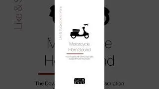 Motorcycle Horn Beep 📣🏍️ 🛵 / Horn Sound Effect / Horn SFX 