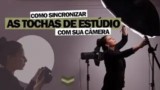 Como sincronizar as tochas de estudio na câmera para seus ensaios de estúdio.
