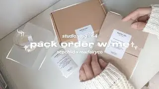 Pack order with me 🤍 - packing jewelry orders / studio vlog 64 𐙚 ࣪˖ ֶ ˚♡𓂃 ࣪ ִֶָ☾.