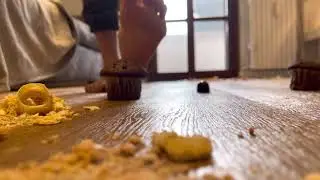 Giantess big feet crush