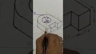 Isometric Projection #mechanical #inhindi #engineeringdrawing