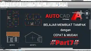 Autocad Tutorial !!! Cara Membuat TAMPAK Di AutoCad # Part7