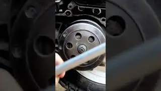 Как открутить колокол сцепления на скутере