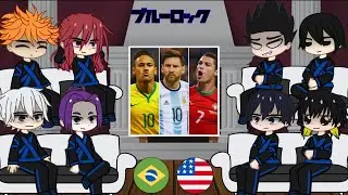 Blue Lock React to Neymar, Messi e Cristiano Ronaldo | Tik Toks | ( Part 2 )