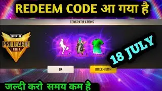 Free Fire Today Redeem Code 18 july -  ff Redeem Codes - Emote Rocky Pet Redeem Code Free Fire