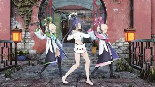 【MMD】 Toca Toca Dance | Kisaki, Midori, Momoi 【2k/60fps】
