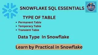 Mastering Snowflake: Exploring Table Types and Data Types for Optimal Performance