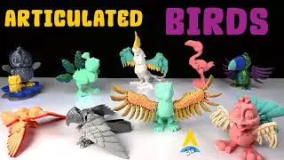 Top 10 Articulated Birds Cool 3D Printed Animals Cute With Satisfying  Printing Time-Lapse