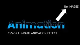 CSS 3 Water Wave Text Animation Effects Using CSS Clip-Path | CSS Animation