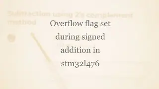 Overflow flag set during signed addition in STM32L476 using IAR Workbench