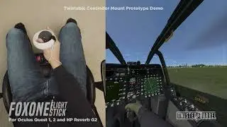 Twistable Controller Prototype for FOXONE VR Flight Stick | Oculus Quest 1, 2 | VTOL VR AH-94