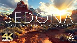 SEDONA, ARIZONA 4K DRONE FOOTAGE (ULTRA HD) - USA BEAUTIFUL DESERT LANDSCAPES