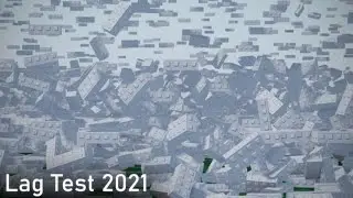 My phone managing to get 110000 parts!!! (In Roblox Lag test 2021)