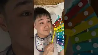 Baby discovers hidden talent for the xylophone