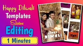 Diwali Status Editing In One Minute | Diwali Template | Samy Lyrical | Diwali Black Screen Status