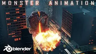 kaiju monster animation in blender (CGI)