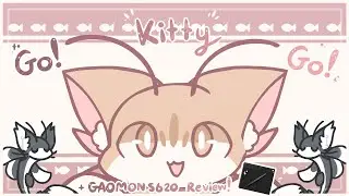 Go Kitty Go! | Animation meme+GAOMON S620 Tablet Review!